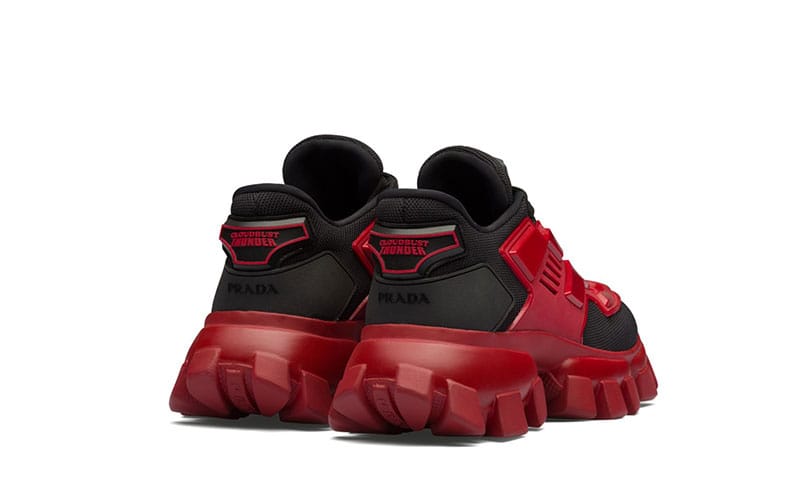 Zapatillas Prada Cloudbust Thunder rojo negro